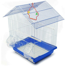 Cargar imagen en el visor de la galería, Jaula Pájaros Metal con Comedero Bebedero Columpio Saltador Cubeta 46x26x33 cm