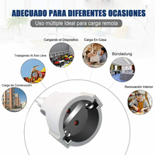 Cargar imagen en el visor de la galería, Cable alargador de enchufe electrico Extensible con PROTECCIÓN 2,3,4,5,10,15 m