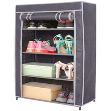 Cargar imagen en el visor de la galería, Armario Zapatero de Tela 60x30x90 cm estanterias para Zapatos Desmontable