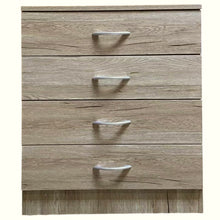 Cargar imagen en el visor de la galería, Mueble Nesita de Noche Cajonera Armario de 4 cajones de MDF 40 mm Habitacion Dormitorio L60xP30xH70 cm