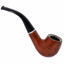 Cargar imagen en el visor de la galería, Pipa simple clásico para fumar Tabaco nestilo madera vintage diseño original