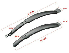 Cargar imagen en el visor de la galería, Juego de guardabarros delantero y trasero para bicicleta de montaña 2 pcs