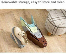 Cargar imagen en el visor de la galería, 5x Almacenaje de zapatos, calzados, plásticoen negro y gris, 5 unds