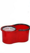 Cargar imagen en el visor de la galería, Fregasuelos + cubo de fregar, fregona, microfibra, 12L, escurrimiento rotativa