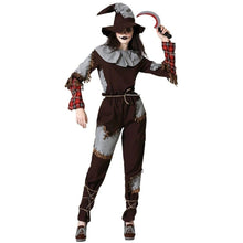 Cargar imagen en el visor de la galería, Disfraz Espantapájaros Terrorífico Adulto Mujer Halloween Carnaval Teatro