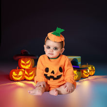 Cargar imagen en el visor de la galería, Disfraz Calabaza Naranja Bebé Unisex Varias Talla Halloween Carnaval Teatro