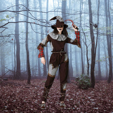 Cargar imagen en el visor de la galería, Disfraz Espantapájaros Terrorífico Adulto Mujer Halloween Carnaval Teatro