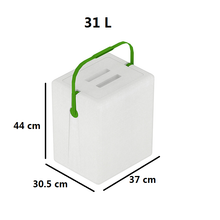 Cargar imagen en el visor de la galería, Nevera Portatil Corcho de Poliespan Con Cuerda o Asa plástica, para salidas al campo, a la playa, a fiestas o al trabajo Acampada y senderismo