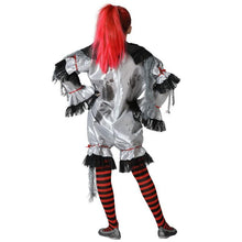 Cargar imagen en el visor de la galería, Disfraz Payaso Macabro Gris Niño Niña Unisex Infantil Halloween Carnaval Teatro