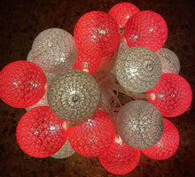 Cargar imagen en el visor de la galería, Guirnalda de luces eléctrica 20 Bolas neón diámetro 6 cm para decoracion fiesta