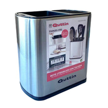 Cargar imagen en el visor de la galería, Porta Utensilios Bote Para Utensilios con Tacoma y reporsacuchara extraible Acero Inoxidable, Organizadores de cocina