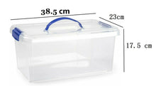 Cargar imagen en el visor de la galería, Caja de almacenamiento, TRANSPARENTE, 10 litros, con asa