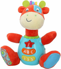 Cargar imagen en el visor de la galería, Peluche Jirafa para bebés que habla y luces de colores, Idioma: Español
