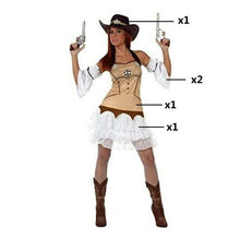 Cargar imagen en el visor de la galería, Disfraz Sherif Vaquera Oeste Pistolera de Mujer Adulto para Carnaval Fiesta