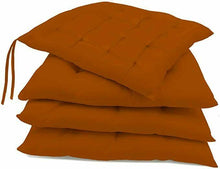 Cargar imagen en el visor de la galería, 4 x Cojines Acolchados Algoton y Poliester Cojin Para Sillas de 40 x 40 cm Para Silla de Jardín, Comedor, Cocina