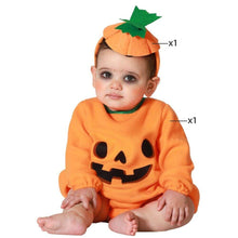 Cargar imagen en el visor de la galería, Disfraz Calabaza Naranja Bebé Unisex Varias Talla Halloween Carnaval Teatro