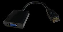 Cargar imagen en el visor de la galería, Convertidor de Señal Activo Video HDMI Digital a VGA Analogico Audio 3,5mm Negro
