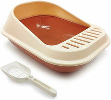 Cargar imagen en el visor de la galería, Bandeja Sanitaria Plástica Gatos con Pala Aseo Arenero Abierto para Mascotas