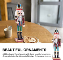 Cargar imagen en el visor de la galería, Cascanueces De Navidad De Madera Color 30cm Figura Decorativa