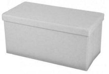 Cargar imagen en el visor de la galería, Baúl Puff Taburete Almacenaje Plegable Caja Asiento Banco de Almacenamiento