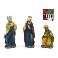 Cargar imagen en el visor de la galería, SET X3 REYES MAGOS Melchor, Gaspar y Baltasar Para Decoracion Navidad figuras pesebre belén
