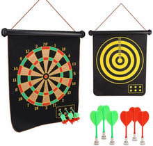 Cargar imagen en el visor de la galería, Tablero Dardos Magnéticos Doble Cara con Dardos Niños Adulto Oficina Familia Tiempo Libre Interior