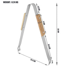 Cargar imagen en el visor de la galería, Juego barbacoa 3 utensilios de cocina kit de tenedor, pinza y espátula de acero