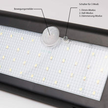 Cargar imagen en el visor de la galería, Lámpara LED solar 500LM con Detector de movimiento inalámbrico IP44 BLANCA