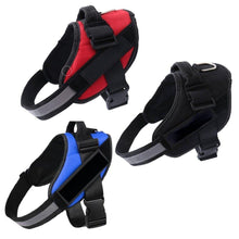 Cargar imagen en el visor de la galería, Arnés deporte reflectante 30mm x 58 / 74 cm perros mascotas sin estirones