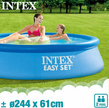 Cargar imagen en el visor de la galería, Piscina hinchable INTEX redonda Ø244x61 cm 1942 litros conexiones 32 mm verano