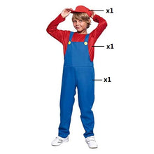 Cargar imagen en el visor de la galería, Disfraz Fontanero Rojo / Verde niño Infantil Fiestas Carnaval Cumpleaños