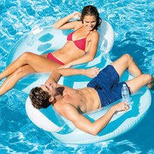 Cargar imagen en el visor de la galería, Colchoneta hinchable doble 198 x 117 cm Para piscina o playa