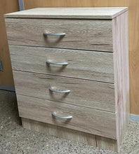 Cargar imagen en el visor de la galería, Mueble Nesita de Noche Cajonera Armario de 4 cajones de MDF 40 mm Habitacion Dormitorio L60xP30xH70 cm