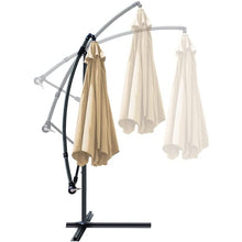 Cargar imagen en el visor de la galería, Sombrilla Parasol Excéntrico ø 300 cm Estructura Aluminio Tela de Poliéster de 180 g/m² Terraza Jardin Camping Playa