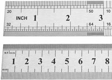 Cargar imagen en el visor de la galería, Regla de acero 30cm, 50cm y 1 metro, flexible, ferretería, dibujo ingeniería