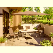Cargar imagen en el visor de la galería, Sombrilla Jardín, Parasol, Estructura en Aluminio y Acero, Tela Poliéster 180 Gr 200 x 300 cm, 240 cm alto verano playa