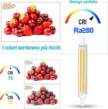 Cargar imagen en el visor de la galería, 2 X Bombillas LED R7S 118mm 8W (Equivalente 80W), 800LM, 360° Ángulo de Haz