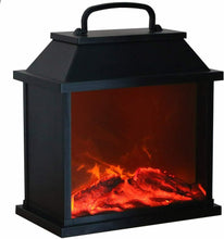 Cargar imagen en el visor de la galería, Chimenea artificial con luz led para decoración hogar casa interior navidad