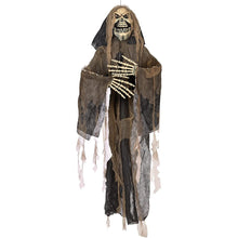 Cargar imagen en el visor de la galería, Colgante Esqueleto Con Luz Sonido Control de Voz 180X120CM Decoración Halloween