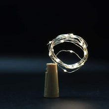 Cargar imagen en el visor de la galería, 2 Guirnaldas de luces LED alambre cobre blanco multicolor para botella de vidrio