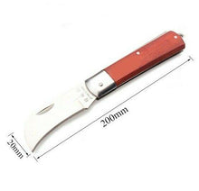 Cargar imagen en el visor de la galería, Cuchillo electricista pelacables cuchilla plegable para PVC herramientas manual