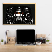 Cargar imagen en el visor de la galería, Pizarra blanca Y negra esmaltada con marco de madera varia medida