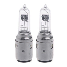 Cargar imagen en el visor de la galería, 2 x Bombillas Moto Halógeno BA20D Para Motocicleta Luz Blanca, 12V, 35/35W, Faro