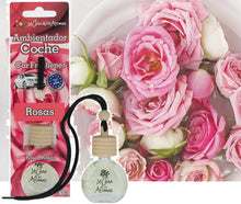 Cargar imagen en el visor de la galería, Ambientador Coche difusor Colgador Botella 10 ml de líquido, tapón de Madera