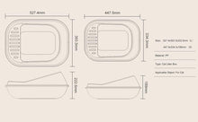 Cargar imagen en el visor de la galería, Bandeja Sanitaria Plástica Gatos con Pala Aseo Arenero Abierto para Mascotas