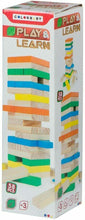 Cargar imagen en el visor de la galería, Torre Blocs Madera 58 Piezas Con 36 Meses 8x8x28,5cm