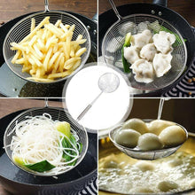 Cargar imagen en el visor de la galería, Espumadera cazo freidora frito freir colador de acero inoxidable escurridor