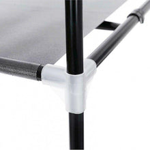 Cargar imagen en el visor de la galería, Armario con Funda Gris Tela Ropero Estante Lona Ropa Guardarropa 75 x 46 x 160cm