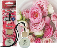 Cargar imagen en el visor de la galería, Ambientador de Coche difusor Colgador Botella 10 ml de líquido, tapón de Madera