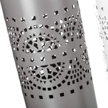 Cargar imagen en el visor de la galería, Paragüero Moderno Metal ø 20 x 49 cm Blanco y Gris.